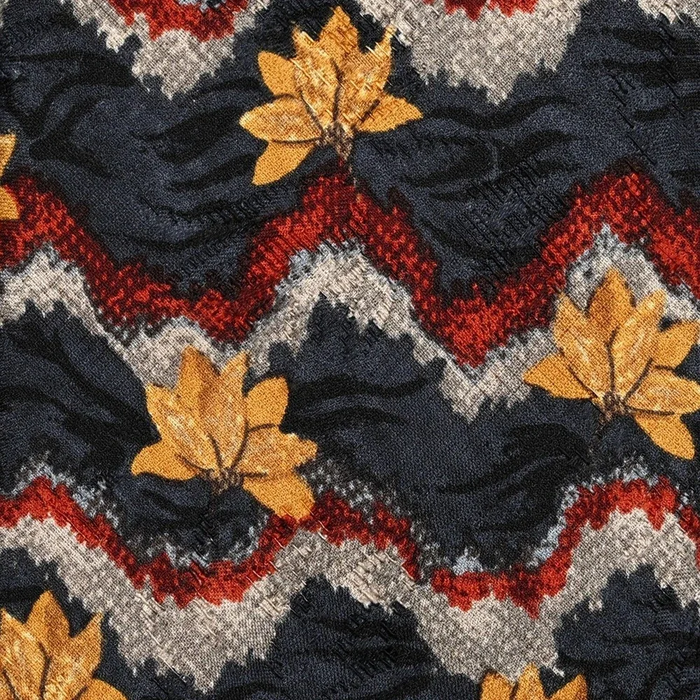 Ermenegildo Zegna Gold Red Gray Floral‎ Geometric 100% Silk Neck Tie Designer